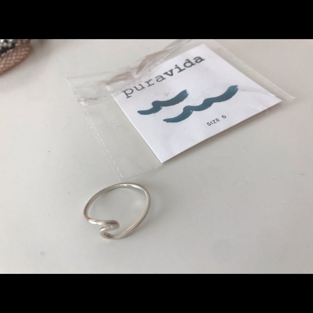 Pura vida Silver wave Ring